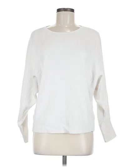 Pre-owned Chico's Pullover Sweater In White
