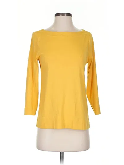 Pre-owned Chico's Pullover Sweater In Yellow