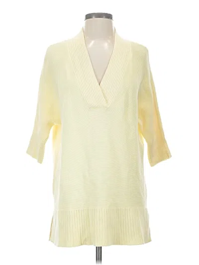 Pre-owned Chico's Pullover Sweater In Yellow