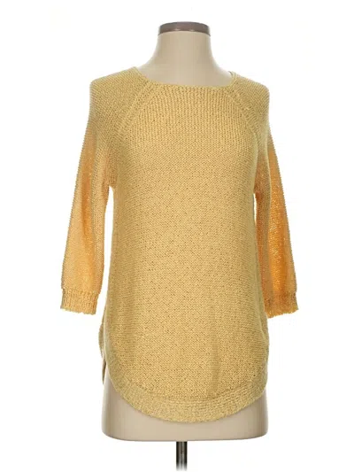 Pre-owned Chico's Pullover Sweater In Yellow