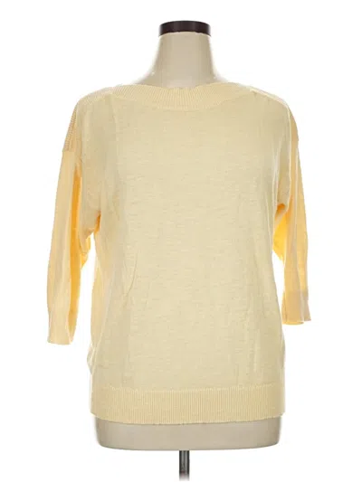 Pre-owned Chico's Pullover Sweater In Yellow