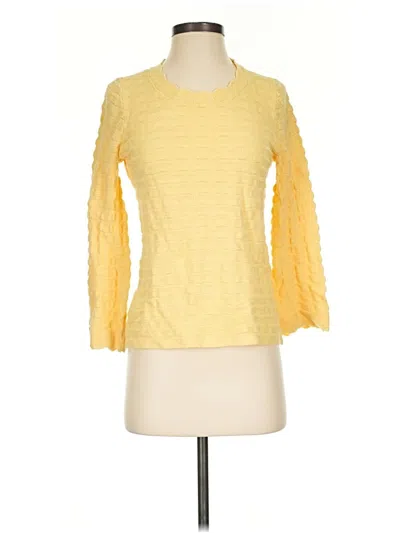 Pre-owned Chico's Pullover Sweater In Yellow