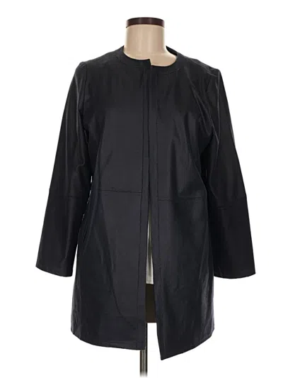 Pre-owned Chico's Raincoat In Black