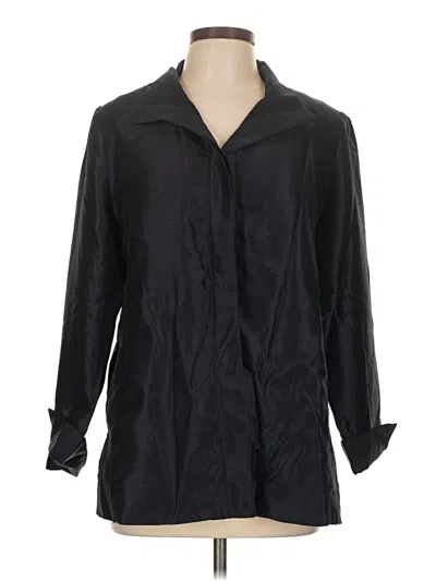 Pre-owned Chico's Raincoat In Black