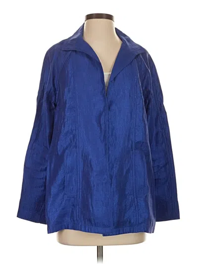 Pre-owned Chico's Raincoat In Blue