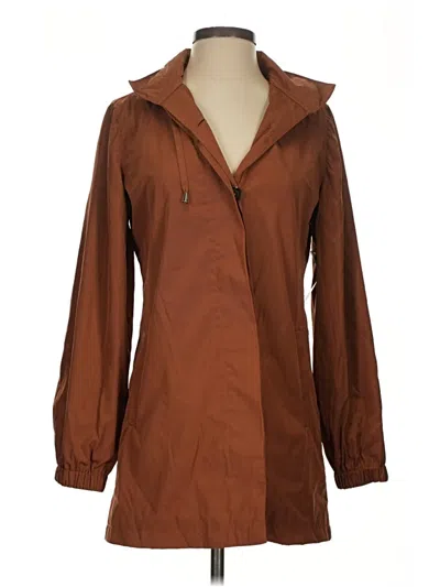 Pre-owned Chico's Raincoat In Brown