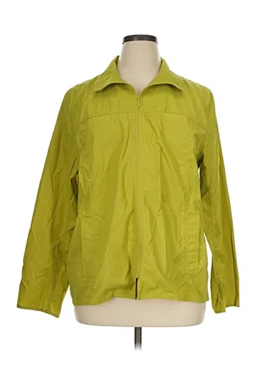 Pre-owned Chico's Raincoat In Green