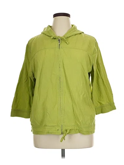 Pre-owned Chico's Raincoat In Green