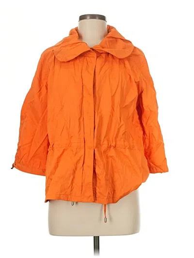 Pre-owned Chico's Raincoat In Orange