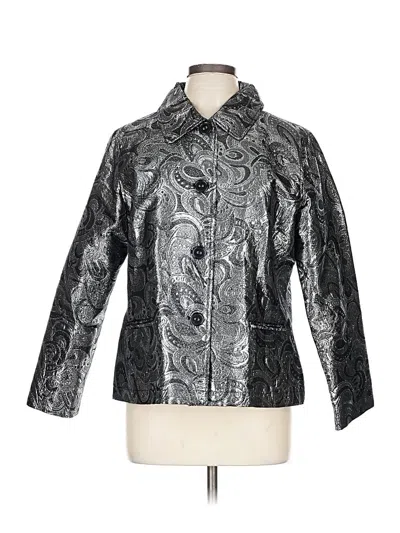 Pre-owned Chico's Raincoat In Silver