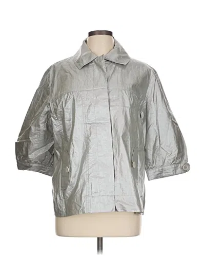 Pre-owned Chico's Raincoat In Silver