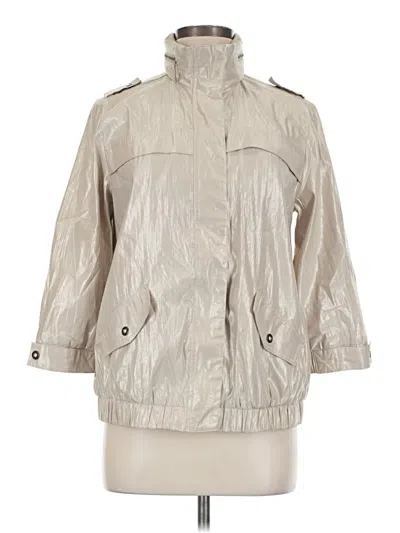 Pre-owned Chico's Raincoat In Silver