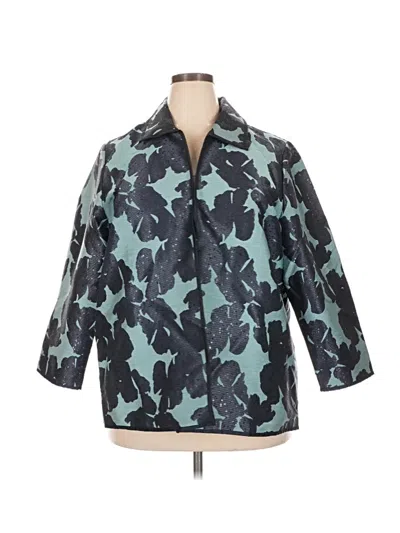 Pre-owned Chico's Raincoat In Teal
