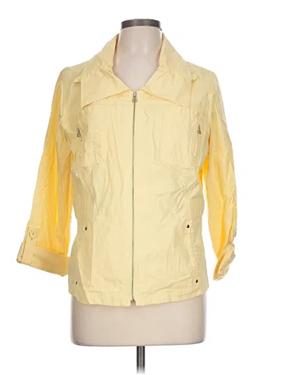 Pre-owned Chico's Raincoat In Yellow