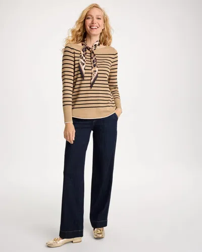 Chico's Refined Pull-on Wide-leg Jeans In Venezia Rinse