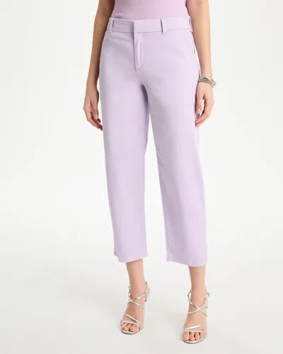 Chico's Relaxed Boyfriend Chino Crop Pants In Orchid Mist In Purple