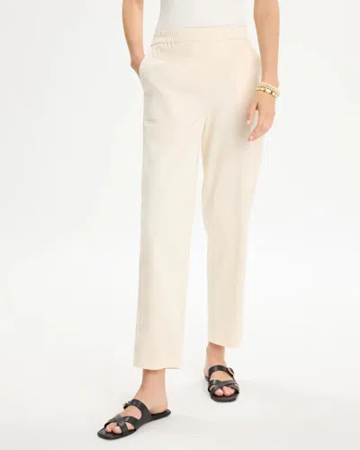 Chico's Relaxed Tapered Crop Pants In Cream In Neutral