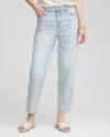 Chico's Relaxed Tapered Cropped Jeans In Denim