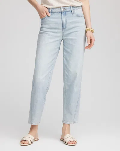 Chico's Relaxed Tapered Cropped Jeans In Denim