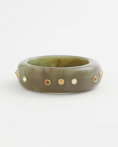 Chico's Resin & Cubic Zirconia Bezel Bracelet In Neutral