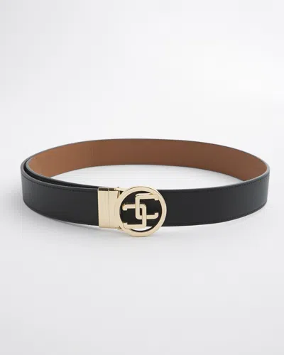 Chico's Reversible Belt In Black Size Small |  In Black/brown