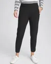 Chico's Ribbed Side Ankle Pants In Black Size 0/2 |  Zenergy Activewear In Black