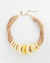Chico's Ring Collar Necklace |  In Yellow