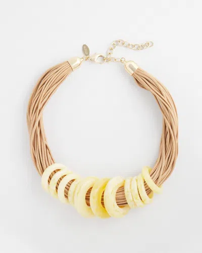 Chico's Ring Collar Necklace |  In Yellow