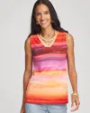 Chico's Rio Sunset Sleeveless Tank In