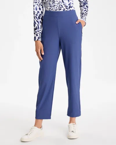 Chico's Ripstop Ankle Pants In Storm Blue