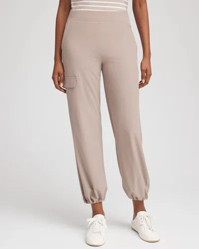 Chico's Ripstop Cargo Ankle Pants In Rocky Mountain