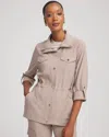 Chico's Ripstop Cargo Jacket In Rocky Mountain