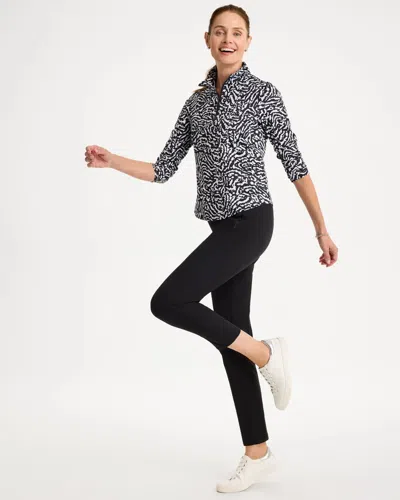 Chico's Ripstop Pull-on Tapered Ankle Pants In Black