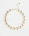 Chico's Round Disc Collar Necklace |  In Gold