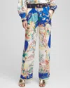 Chico's Sanibel Island Print Pants In English Cream Size 16/18 |  In English Cream