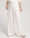 Chico's Satin Relaxed Straight Leg Cargo Pants In English Cream Size 4 |  In English Cream