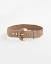 Chico's Satin Stretch Metal Belt In Gold Size Medium/large |  In Gold