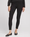 Chico's Scuba Ankle Leggings In Black Size 8 |  Zenergy In Black