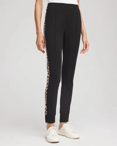Chico's Scuba Colorblock Joggers In Black
