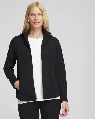 Chico's Scuba Convertible Jacket In Black