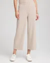 Chico's Scuba Cropped Pants In Neutral