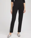 Chico's Scuba Grommet Pants In Black In Black