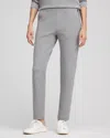Chico's Scuba Heathered Tapered Ankle Pants In Gray Size 4 |  Zenergy In Moon Shade Gray Heather