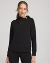 Chico's Scuba Popover Top In Black In Black