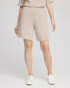 Chico's Scuba Pull-on Shorts In Neutral