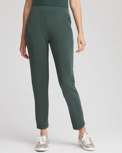 Chico's Scuba Tapered Ankle Pants In Darkest Spruce In Green