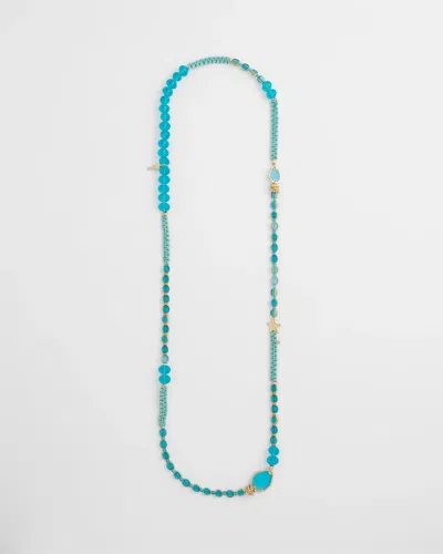 Chico's Sea Blue Single-strand Necklace