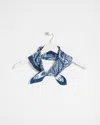 Chico's Paisley Square Scarf In Seaport |  In Seaport