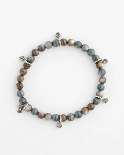 Chico's Seashell Beaded Stretch Bracelet In Neutral