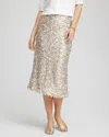 Chico's Sequins Party Pencil Skirt In Champagne Fizz In Gold